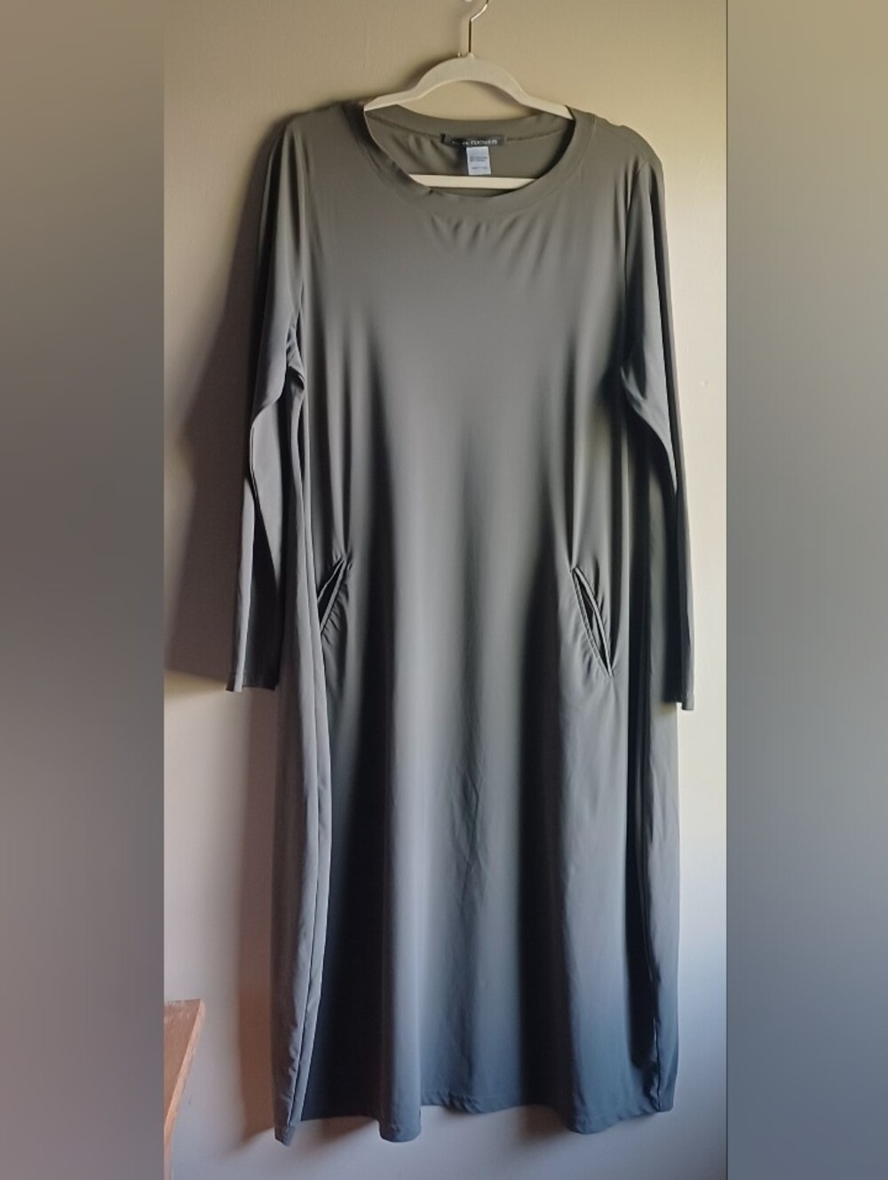 ELEMENTE CLEMENTE midi Dress In Olive Green XL